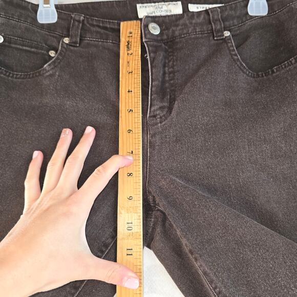 Jones New York with Shape Control Stretch Brown Pants Women's Size 8 - Picture 6 of 8